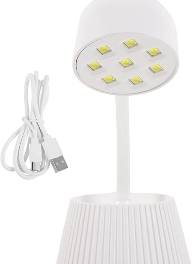 Nolitoys مصباح أظافر LED بالأشعة فوق البنفسجية بقوة 24 واط مع عنق قابل للتعديل لأظافر الجل، مانيكير احترافي - Image 1